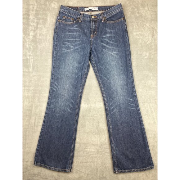 Express Jeans Riot Siren Womens 10R Boot Cut Mid Rise Medium Wash Y2K - Picture 1 of 6